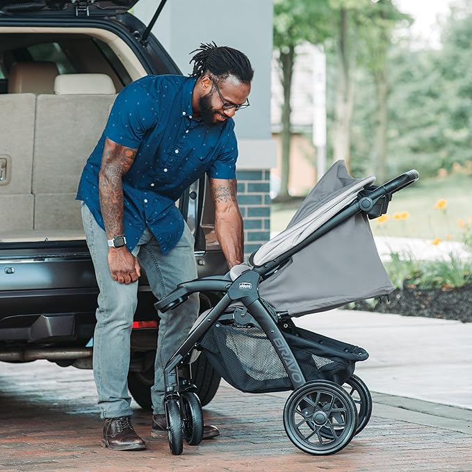 Chicco Bravo LE ClearTex Trio Travel System, Bravo Primo Quick-Fold Stroller - Image 5
