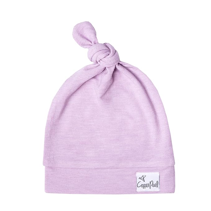 Copper Pearl Baby Beanie Hat Top Knot Stretchy Soft Lily by CopperPearl