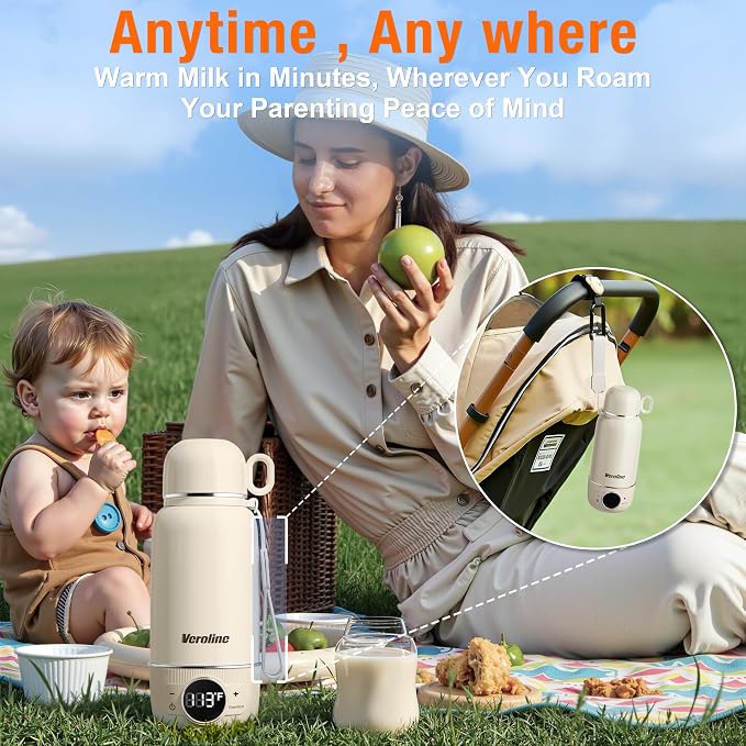 Portable Bottle Warmer for Travel– Warm Baby Formula, Breastmilk, or Water - Image 2