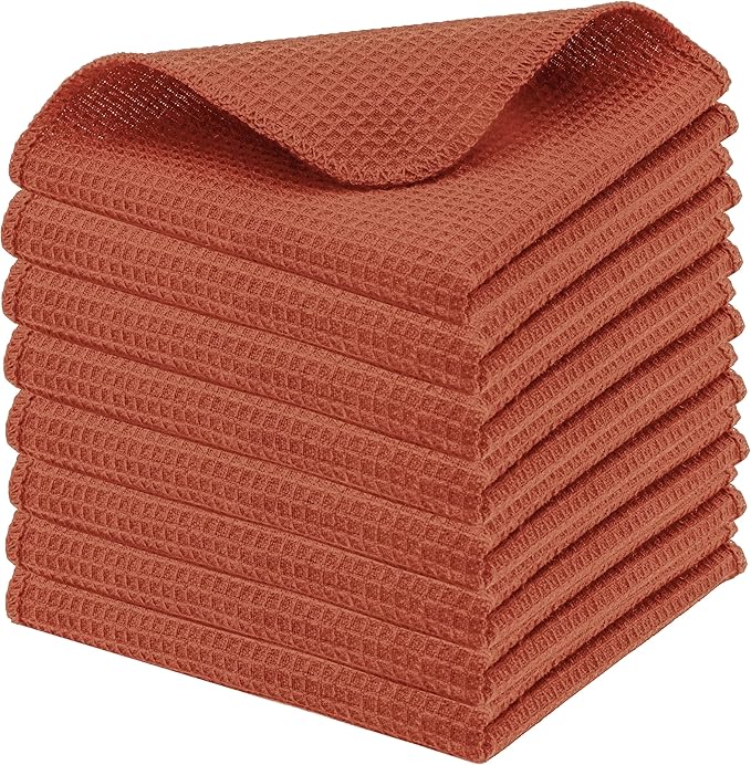 PurpleEssences Rust Dish Cloths and Dish Rags by PurpleEssences