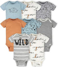 Gerber unisex-baby 8-pack Short Sleeve Onesies Bodysuits by Gerber