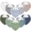 Susurration Muslin Baby Bibs 10Pack Baby Bandana Drool Bibs Soft Adjustable by Susurration
