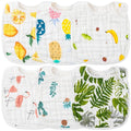 Zainpe 6Pcs Snap Muslin Cotton Bibs by Zainpe