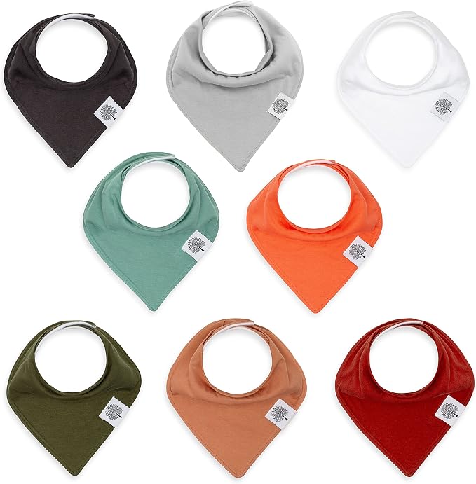 Parker Baby Bandana Drool Bibs 8 Pack Baby Bibs by ParkerBabyCo