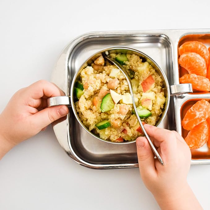 Children's Premium Stainless Steel Dinnerware Set | 1 Bowl - Image 5
