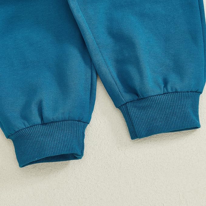 Kupretty Toddler Baby Boy Fall Winter Clothes Color Block Long Sleeve - Image 6