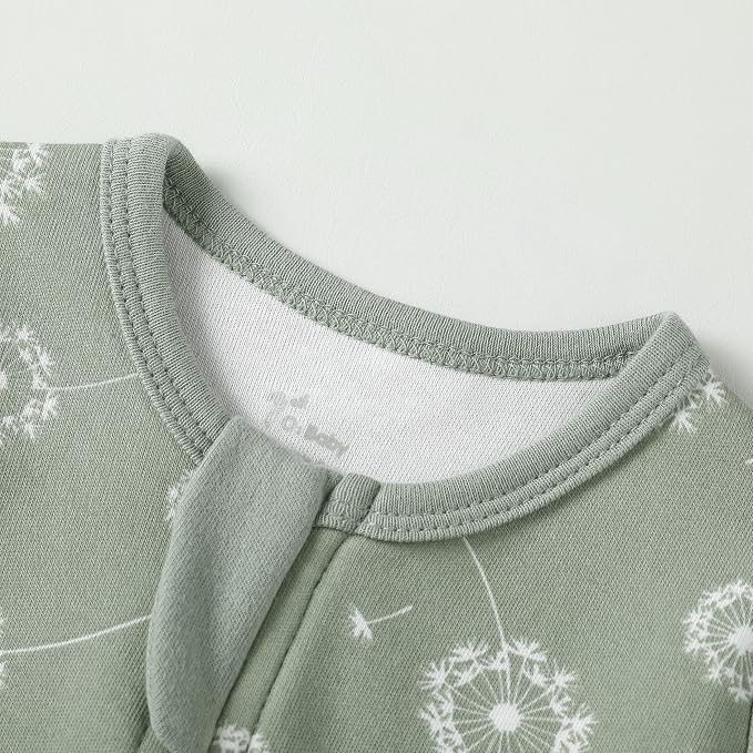 O2 BABY Baby Boys Girls Organic Cotton Zip-Front Sleeper Pajamas, Footed Sleep - Image 2