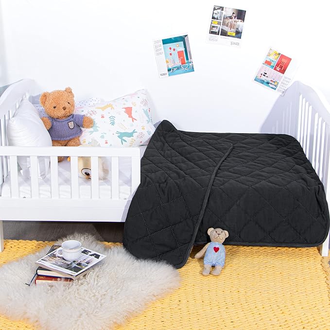 NTBAY Down Alternative Oversized Toddler Comforter, Super Soft and Warm Solid - Image 4