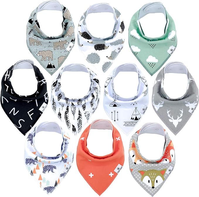DiaperSquad's Baby Bibs for Drooling and Teething, Bibs for Boys, Baby Girl by DiaperSquad