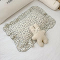 BuLuTu 2 Layers Muslin Cotton Toddler Pillowcase, Shabby Chic Blue Floral Print by BuLuTu