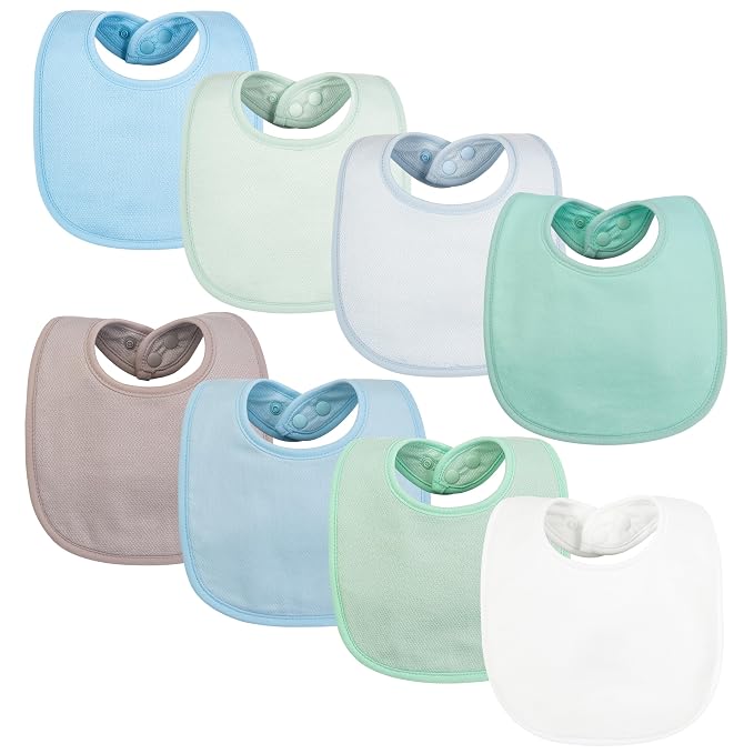 Tiny Twinkle 8 Pack Baby Bibs for Drooling and Teething – Waterproof & by TinyTwinkle