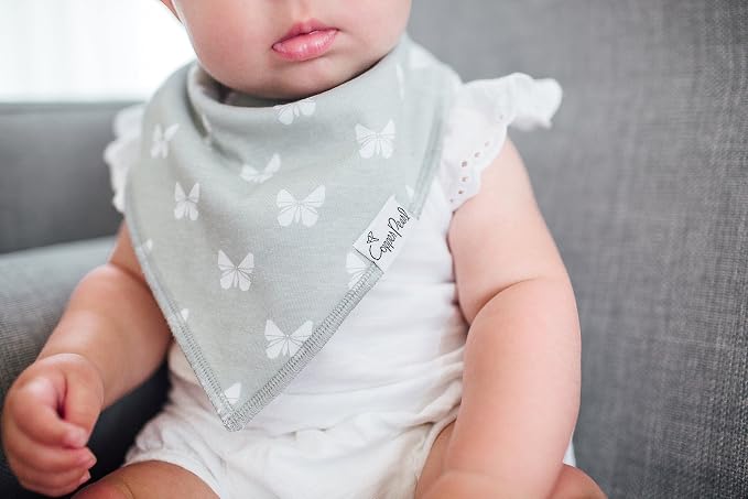 Copper Pearl 4 Pack Soft Cotton Baby Bibs - Image 5