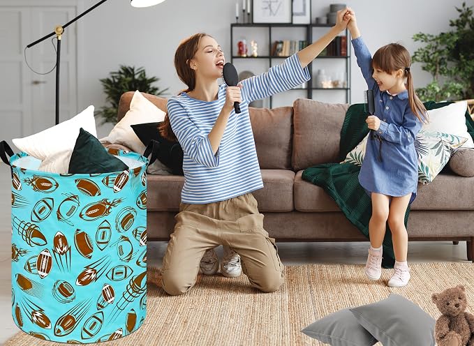 Round Laundry Hamper Storage Basket Laundry Organizer Hamper Storage Bins - Image 2