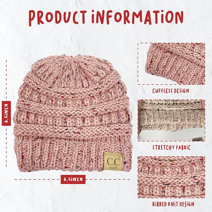 Funky Junque Baby Winter Hat – Cute Newborn Hats, Cozy Warm Infant Beanie - Image 4