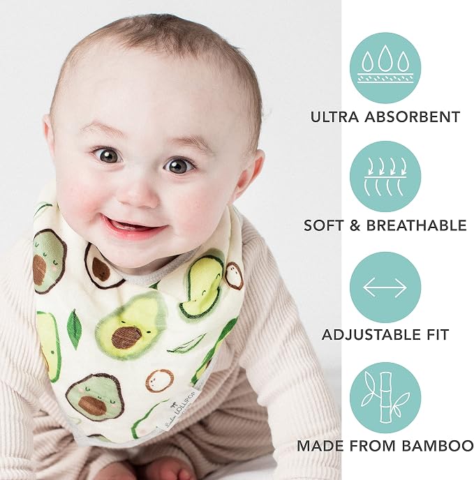 Loulou Lollipop Muslin Bandana Bib Drool Bib Set - Image 7