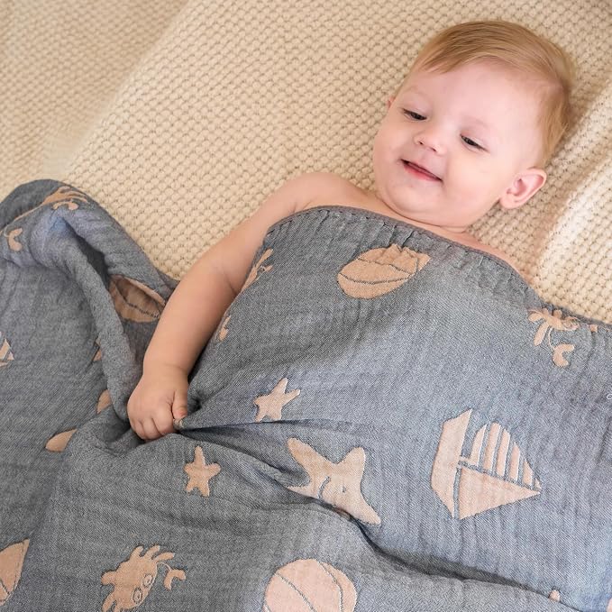Ultra Soft Muslin Baby Blanket, A Versatile Swaddle and Crib - Image 2