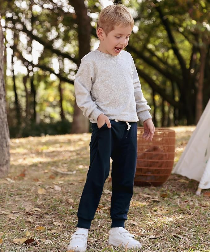 GFQLONG 3 Pack Toddler Boys Sweatpants Kids Active Jogger Pants - Image 6