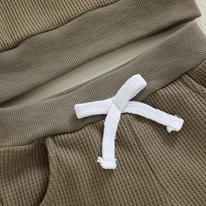 Kuriozud Toddler Baby Boy Fall Winter Clothes Long Sleeve Crewneck Pullover - Image 7