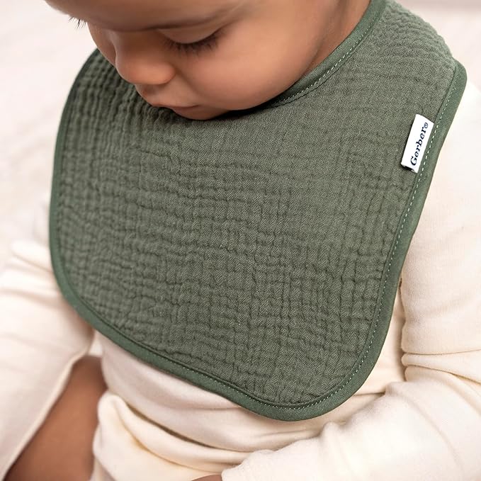 Gerber Unisex Baby Muslin 8 Pack Drooling Bibs - Image 2