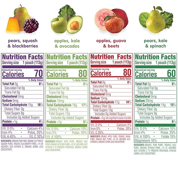 Happy Baby Organics Stage 2 Baby Food Pouches, Gluten Free, Vegan & Healthy - Image 3