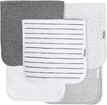 5-Pack Organic Cotton Burp Cloths – Large, Ultra-Soft 3-Layer Towels by KiddyStar%C2%AE
