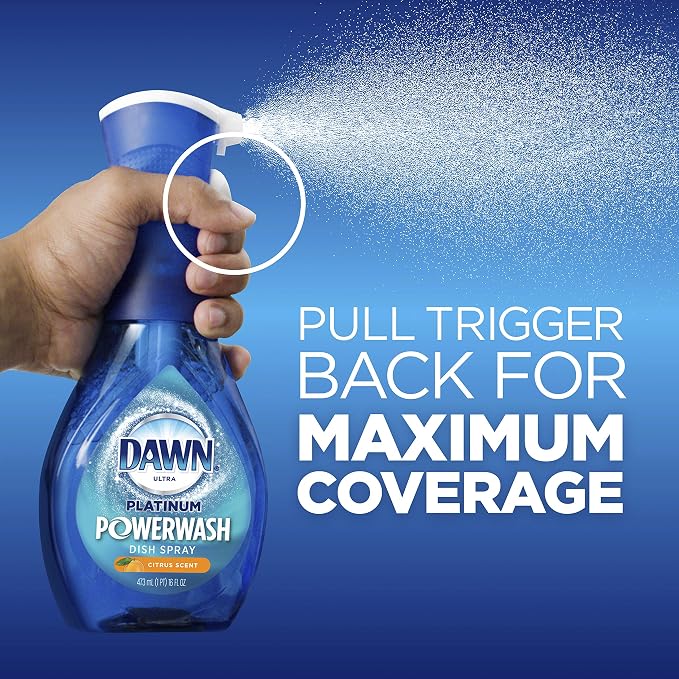 Dawn Platinum Powerwash Dish Spray, Dish Soap, Citrus Scent - Image 7