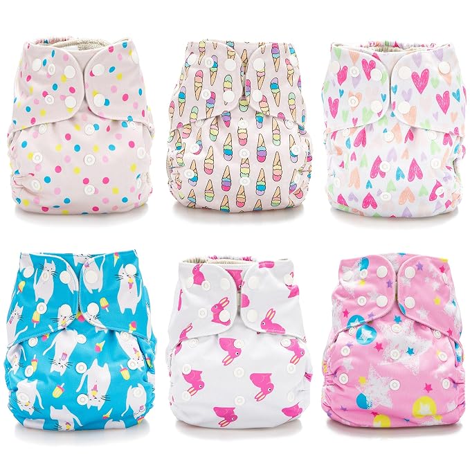 Simple Being Reusable Cloth Diapers, Double Gusset, One Size Adjustable - Image 3