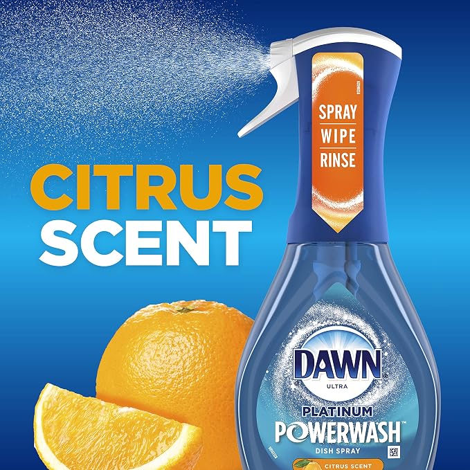 Dawn Platinum Powerwash Dish Spray, Dish Soap, Citrus Scent - Image 8