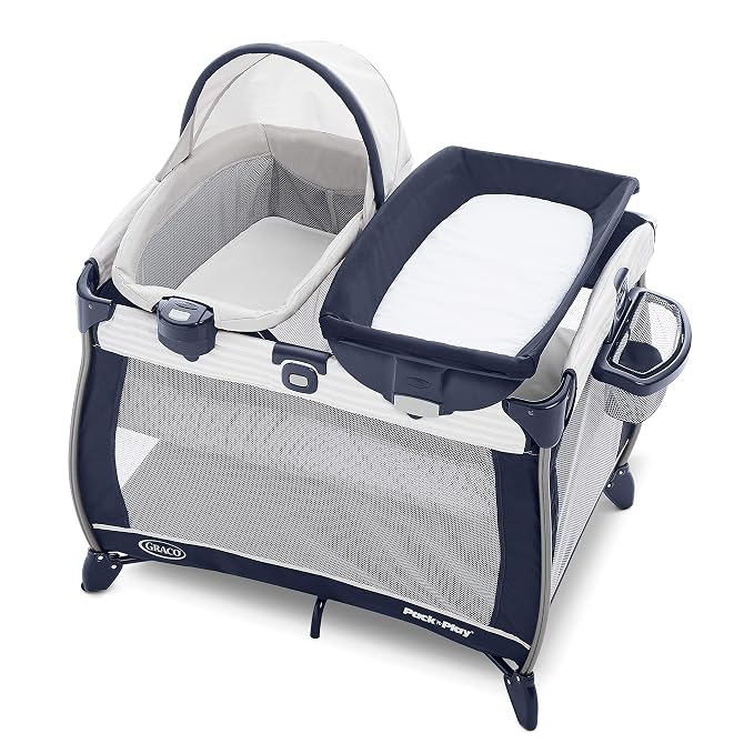 Graco Pack ’n Play Quick Connect Playard, Portable Bassinet by Graco