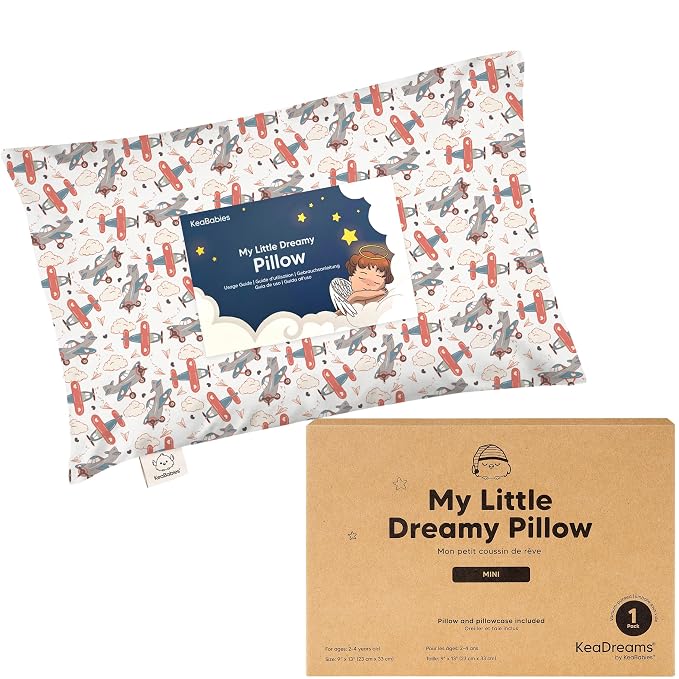 Mini Toddler Pillow with Pillowcase by KeaBabies