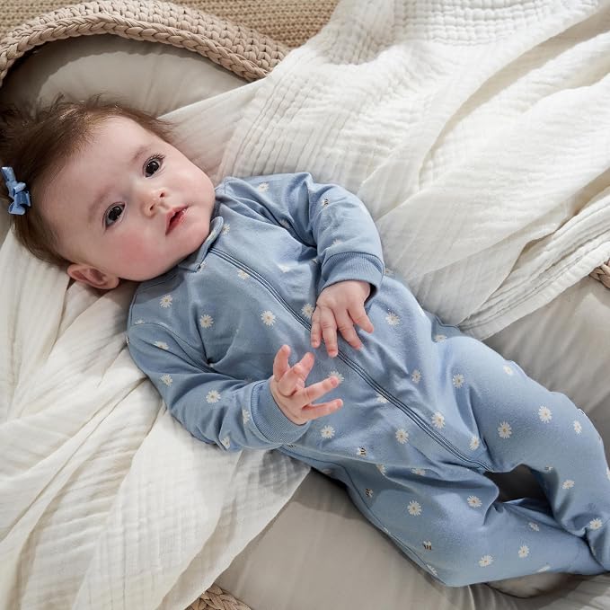 Gerber Baby Girls 4 Pack Sleep 'N Play Footie - Image 3