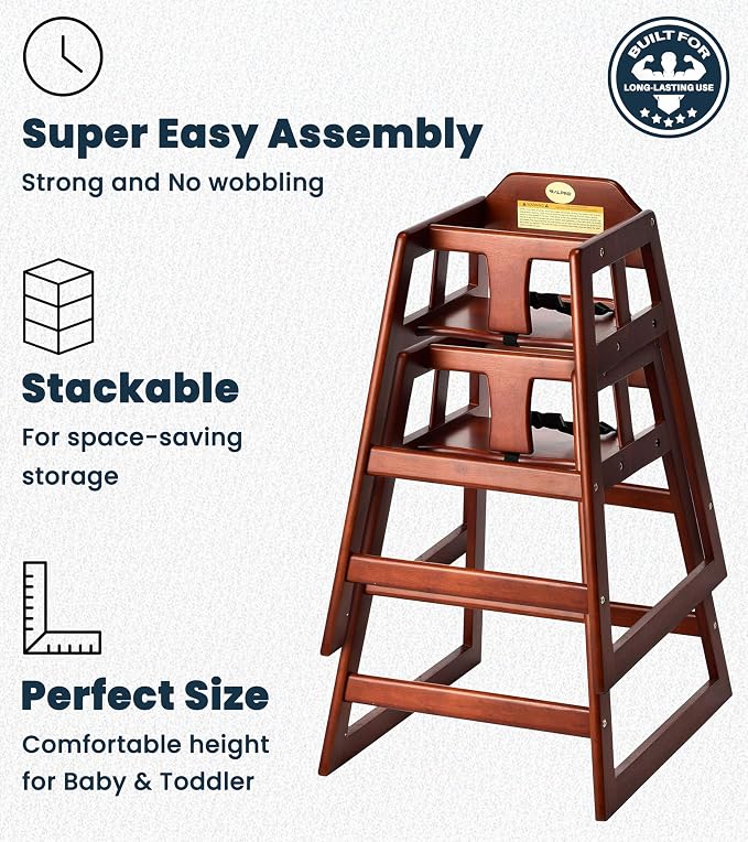 Alpine Wooden High Chairs for Babies and Toddlers - Image 6