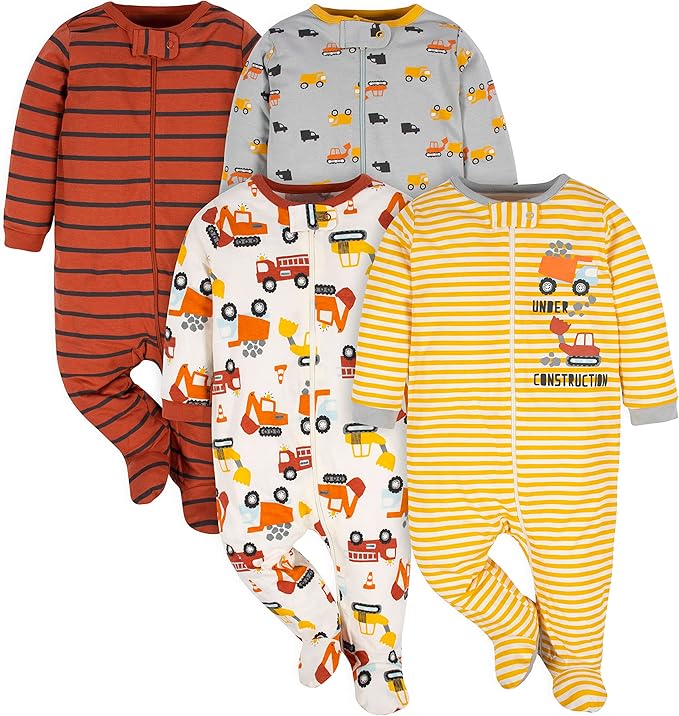 Gerber Baby Boys 4 Pack Sleep 'N Play Footie by Gerber