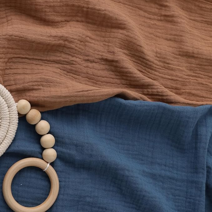 Muslin Receiving Blankets, Neutral Blanket Swaddling - Image 6