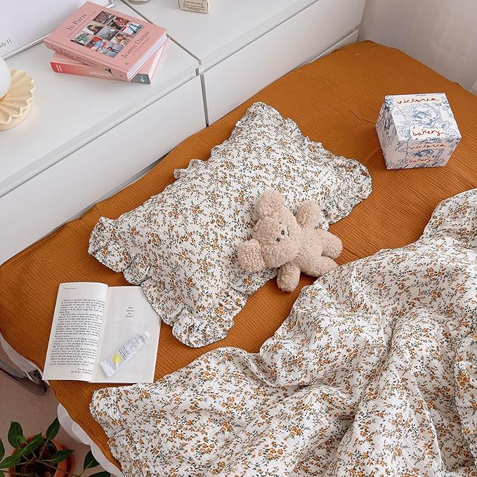 BuLuTu Cotton Muslin Ruffle Edge by BuLuTu