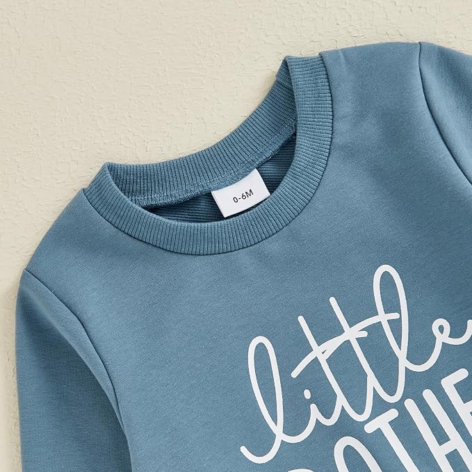 Toddler Baby Boy Fall Winter Outfit Long Sleeve Letter Print Sweatshirts and - Image 4