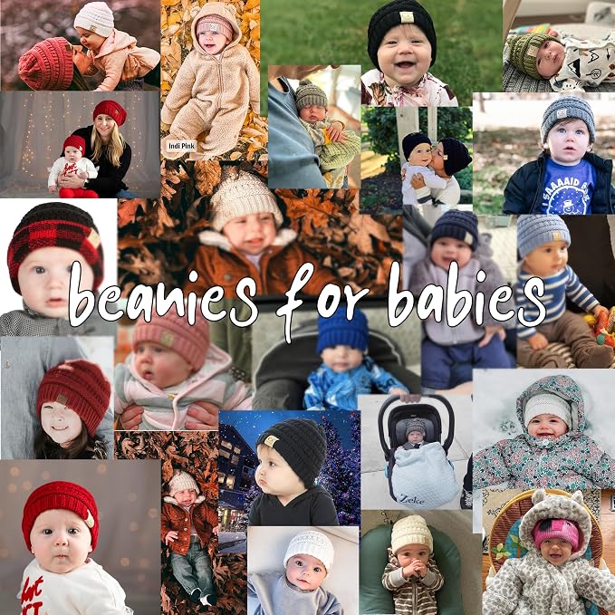 Funky Junque Baby Winter Hat – Cute Newborn Hats, Cozy Warm Infant Beanie - Image 4