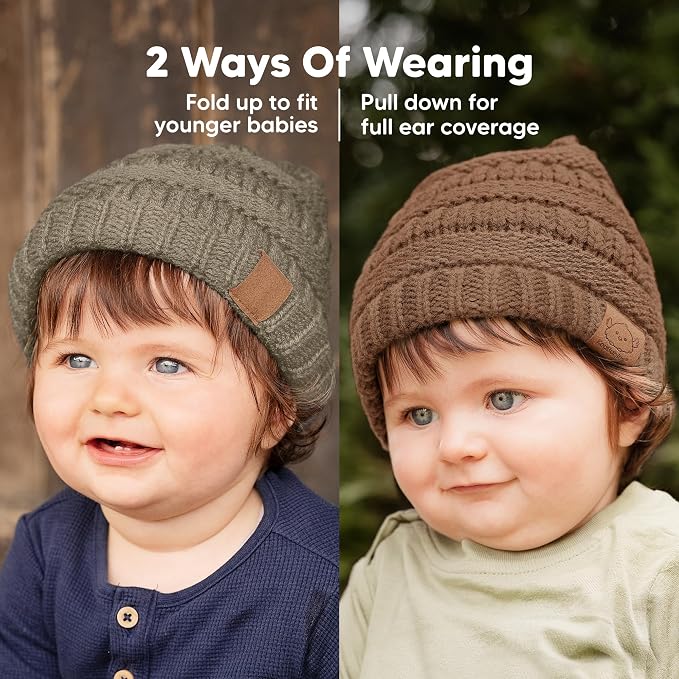3-Pack Baby Beanies for Boys, Girls - Image 3