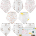 Muslin Baby bibs for drooling and teething, 100% cotton, Bibs for baby girl by LilyOlaurel