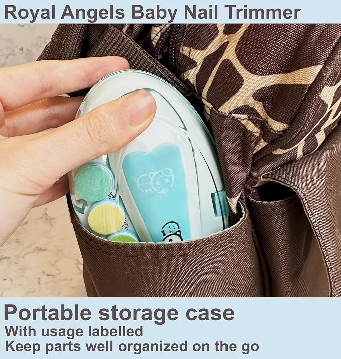 Baby Nail Trimmer 21 in 1, Usage Labeled Case & 13 Extra Replacement Tools - Image 6