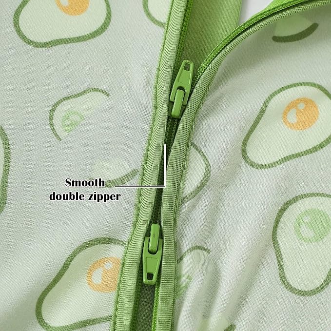 OPAWO Bamboo Baby Pajamas 3 Pack, Double Zipper Bamboo Sleepers - Image 6