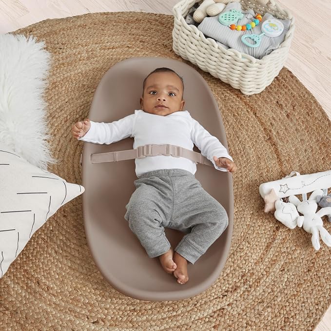 Evolur Eva Baby Changing Pad in Oat, Lightweight and Portable Changing Pad - Image 2