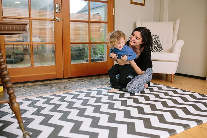 Baby Care Play Mat 82'' x 55'' Original One-Piece Reversible Rollable - Image 4