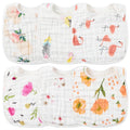 Zainpe 6Pcs Snap Muslin Cotton Bibs by Zainpe