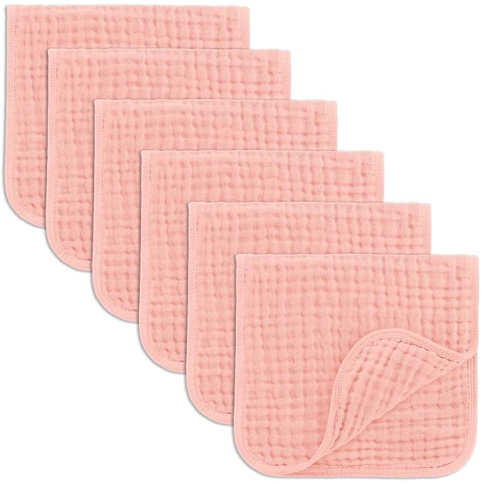 Comfy Cubs Muslin Burp Cloths 20" x 10", Ultra Absorbent 100% Cotton by ComfyCubs