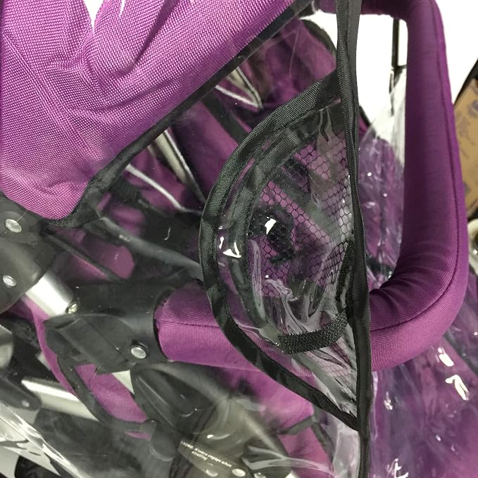 Rain Cover for Double Stroller, Universal Size Weather Shield for Side by Side - Image 5