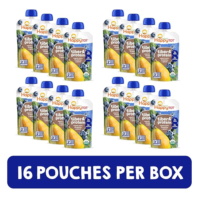 Happy Tot Organics Stage 4 Baby Food Pouches, Gluten Free, Vegan Snack - Image 4