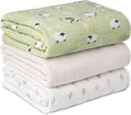 Muslin Swaddle Blankets for Newborn, 3 Pack Breathable Soft Receiving Blanket by LYRICHOMBABY
