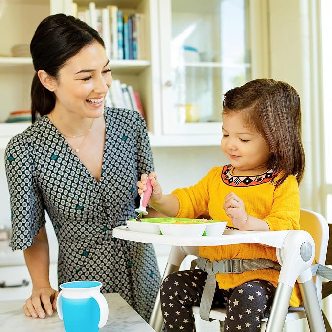 Munchkin® Raise™ Toddler Fork and Spoon Utensil Set, Rest Keeps Tip Off Table - Image 2