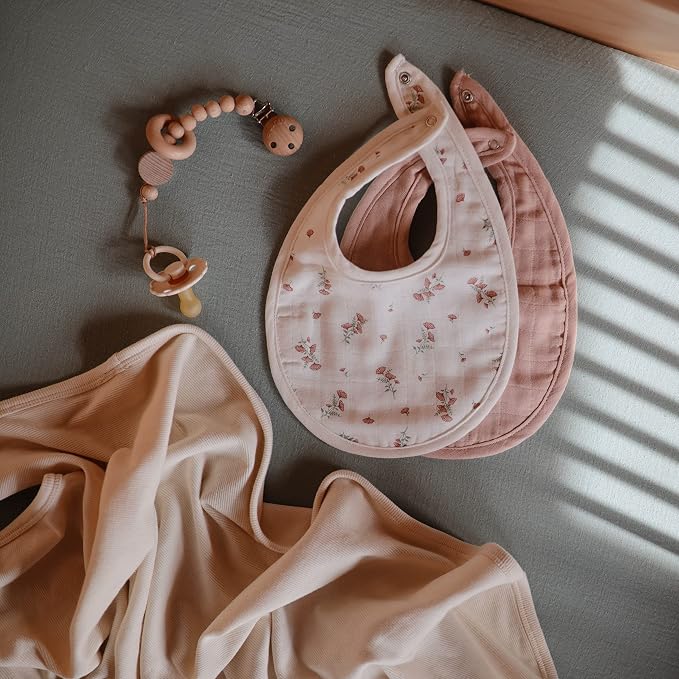 mushie Muslin Baby Bib | Soft Cotton - Image 5